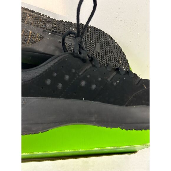 Crocs lite rider laces size 8.5 women's sneakers #209476 black slip resistance - Picture 7 of 9